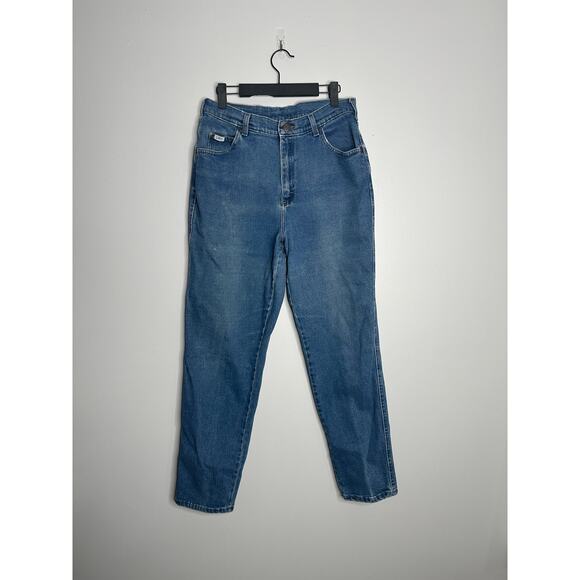 Lee Women's Vintage Y2K High Rise Straight Leg Medium‎ Wash Jeans No Size Tag - Picture 1 of 6